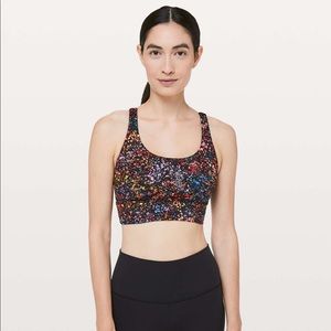 Lululemon Energy Bra Longline Flowerescent Multi